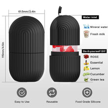 Face Ice Roller Massager for Swelling & Puffiness Reduction (Black)