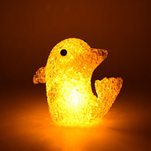 Dolphin Shape Crystal LED Night Light Lamp – Cute Glowing Animal Decorative Light (1 Pc)