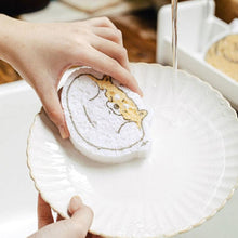 Cartoon Wood Pulp Sponge for Dishwashing Absorbent Cleaning Pad