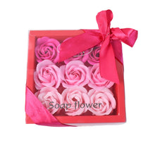 9 Pc Rose Flower Bath Soap (9 Pcs Set)
