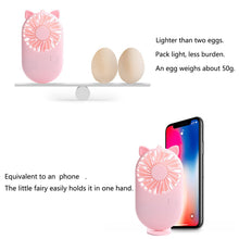 Handheld Mini Fan - USB Personal Fan with Bracket, Pocket-Sized Desktop Fan (Battery Not Included)