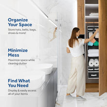 9 Shelf Hanging Closet Organizer with 5 Drawer Organizers