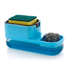 2 in 1 Plastic Dish Soap Liquid Dispenser Sponge Holder ,Sabudani (1 Set)