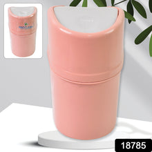 Mini Trash Can, Dustbin Plastic Garbage Can with Lid (1 Pc)