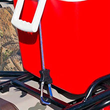 Carabiner Bungee Cords with Hook Tie Downs Luggage Strap Carrying Bag Secure (1 Pc / Mix Color)