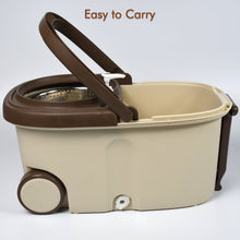 Mop with Bucket For Floor Cleaning With Steel Spin / Mop for Floor Cleaning / Floor Cleaner Mop / Spin Mop / Magic Mop / Mop Stick / Spin Mop Set with Bucket