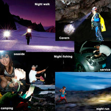 Head Lamp 15 Led Long Range Rechargeable Lamp Use For Camping, Hiking