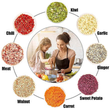 Push Chopper Manual Food Chopper and Hand Push Vegetable Chopper, Cutter, Mixer Set for Kitchen with 3 Stainless Steel Blade