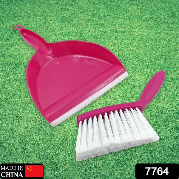 Mini Dustpan Supdi with Brush Broom Set for Multipurpose Cleaning, Cleaning Broom Brush and Dustpan | Sweep Set for All Surfaces, for Cleaning Tool for Desk, Car & Animal Waste etc, Supdi (2 Pc Set)