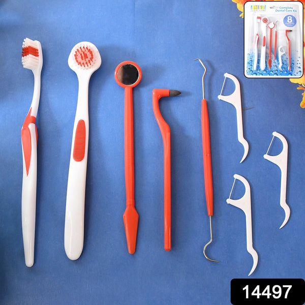 Ergonomically designed anti-slip handles Durable plastic and stainless steel tools Helps remove plaque, tartar, and food particles Ideal for use between dentist visits Travel-friendly and hygienically packaged