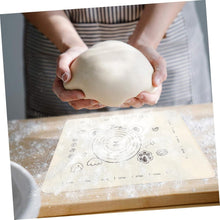 3 In 1 Low Silicone Baking Mat With Wooden Belan & Cake Scraper (3 Pcs Set / 70×50 CM)