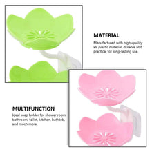 Double Layer Flower Self Draining Soap Dish Holder, Bathroom Shower Soap Holder Dish Storage Plate Tray for Bathroom, Kitchen, Bathtub