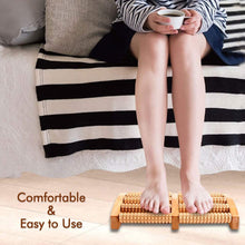 Wooden Foot Massager Roller Reflexology Foot Massager for Increase Blood Circulation and Plantar Fasciitis Relieve Pain