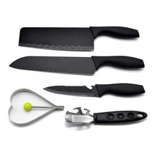 Stainless Steel Chef Knife Set, 5pc Kitchen Cutlery