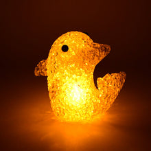 Dolphin Shape Crystal LED Night Light Lamp – Cute Glowing Animal Decorative Light (1 Pc)