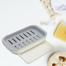 Bathroom Soap Holder, Soap Dish Container, Soap Case for Water Draining, Soap Holder Tray with Adhesive Sticker ,Sabudani