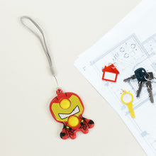 Creative Cartoon Style Mini Push Pop Bubble Keychain (1 Pc)