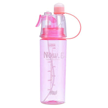 Plastic 2 In 1 Mist Spray Water Bottle (Multicolor / 400 ML / 1 Pc)