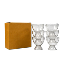 Serving Dessert Bowl Set - 6pcs Ice Cream, Salad, and Fruit Bowls (Brown Box)