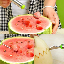 Multifunctional 2 in 1 Melon Baller - Stainless Steel Dig Scoop with Fruit Carving Knife.