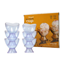 MODERN STYLE DESSERT & ICE CREAM BOWL PLASTIC 6PCS FOR HOME ,OFFICE,PARTY