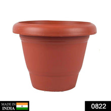 Garden Heavy Plastic Planter Pot / Gamla (Brown, Pack of 1)