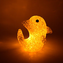 Dolphin Shape Crystal LED Night Light Lamp – Cute Glowing Animal Decorative Light (1 Pc)