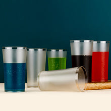 Matt Finish Glass Tumbler Set (approx 300ML & 6 Pc)