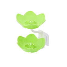 Double Layer Flower Self Draining Soap Dish Holder, Bathroom Shower Soap Holder Dish Storage Plate Tray for Bathroom, Kitchen, Bathtub