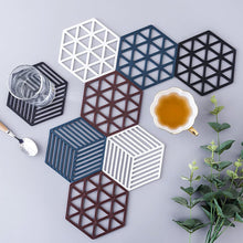 Mat for Cup PVC Tea Coaster Non-Slip Placemat High Temperature Insulation Pad Hollow Pot Mat Bowl with Anti-hot