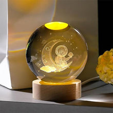 3D Crystal Ball lamps With Base (1 Pc / Mix Design)