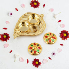 Leaf Shape Special Puja Thali (1 Pc / Mix Design)