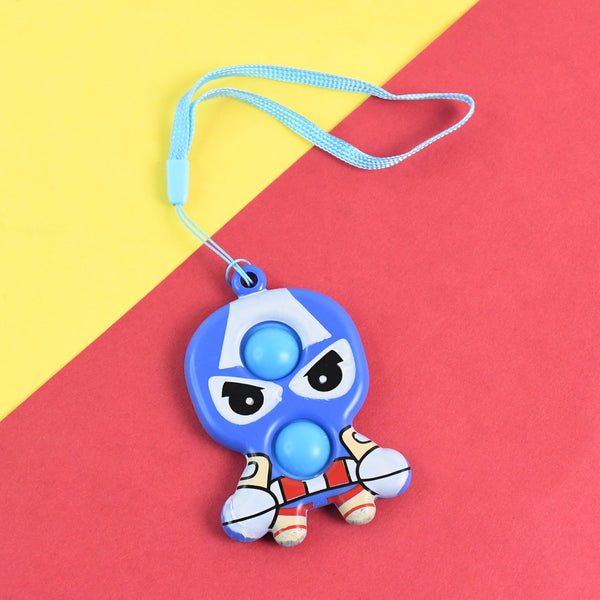 Silicone Fidget Sensory Stress Reliever Keychain Toy (1 Pc)