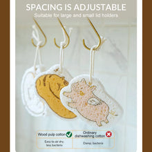 Cartoon Wood Pulp Sponge for Dishwashing Absorbent Cleaning Pad