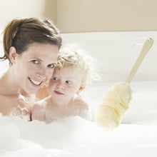 Loofah Back Scrubber for Shower, Long Handle Bath Sponge Shower Brush, Soft Nylon Mesh Back Cleaner Washer, Body Bath Brush for Women and Men, Bathroom Shower Accessories