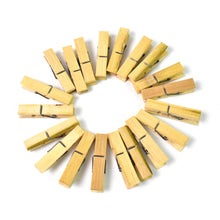 Heavy Duty Bamboo Wooden Cloth Clips / Pegs (20 Pcs Set)