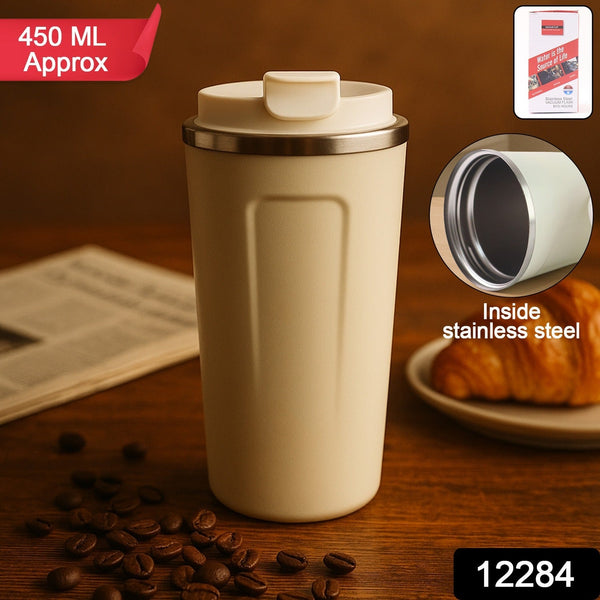 Stainless Steel Thermo Travel Mug Approx 450ML (1 Pc)
