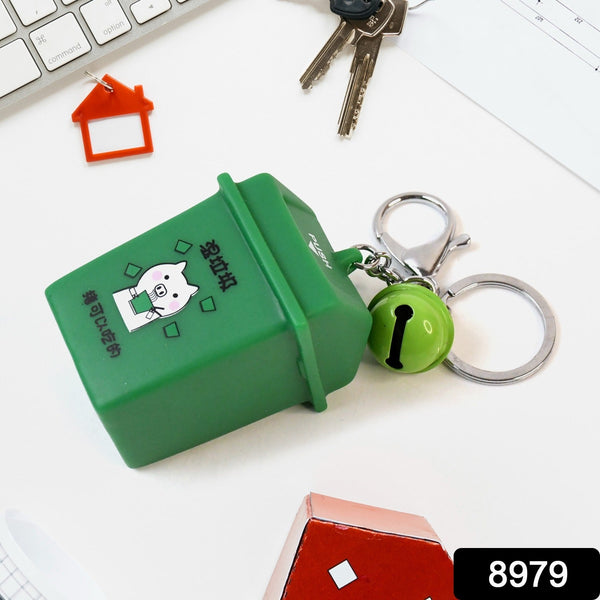 Trash Can Keychain Recycle Can Keyring Novelty Keychain Garbage Classification keyholder for and Adults