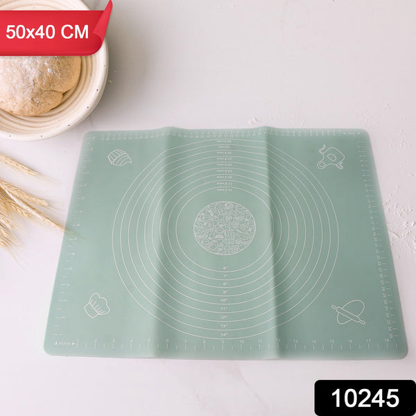 Mat, Rolling Baking Mat with Measurements (50×40 Cm)