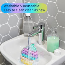 Ice Cream Softy- Fidget ping Sounds Toy, BPA Free Silicone, Push Bubbles Toy for Autism Stress Reliever, Sensory Toy It Toy