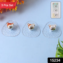 All-Plastic Adhesive Wall Hooks - Strong, No Damage, Easy to Install (3 Pc Set)