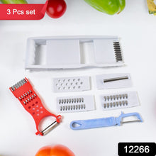 3 in 1 Kitchen Set: Grater Base, Slicing Attachment, and Peeler (3 Pcs Set)