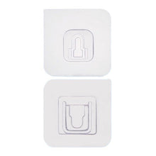 Adhesive Plastic Wall Hooks - Heavy Duty (1 Pair)