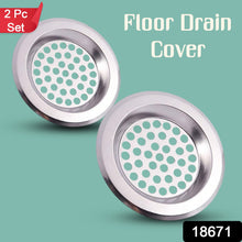 Bathroom Kitchen Stainless Steel Basin Sink Drain Strainer (2 Pc Set)