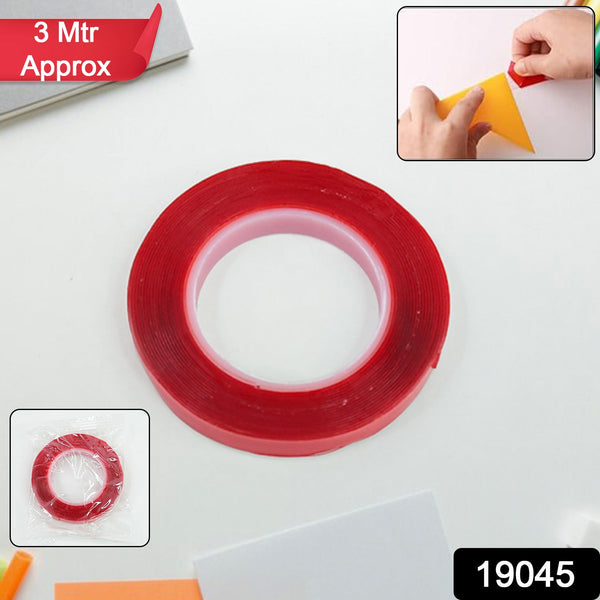 Heavy Duty Transparent Acrylic Foam Mounting Tape (3 Mtr Approx / 1 Pc)