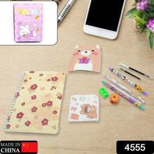 Cartoon Stationery Box Cartoon Design School Box Book , diary , Pen , Eraser, Sharpner , Sticker & Pen Refill Student Gift School box (1 box)