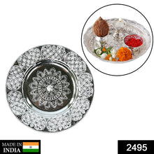 Beautiful 8-Inch Plastic Pooja Thali Set – Perfect for Daily Use & Special Occasions (Plastic)