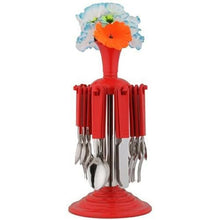 New Stylish 24 Pcs Plastic, Stainless Steel Cutlery Set (Pack of 24)