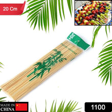 Camping Wooden Color Bamboo BBQ Skewers – 20cm Barbecue Shish Kabob Sticks for Fruit, Meat, Party & More (Pack of Skewers)