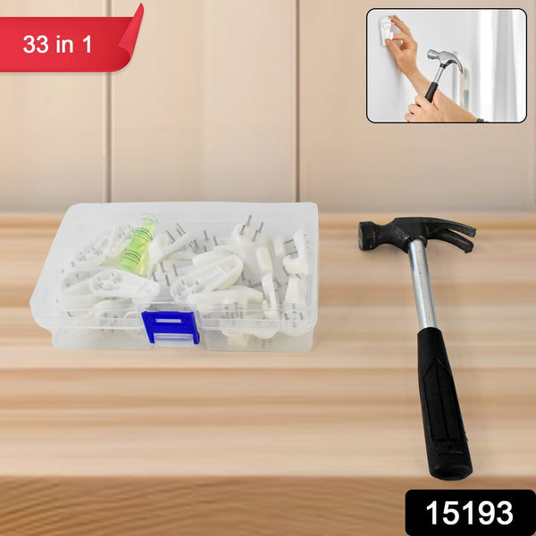 33 in 1 Picture Hangers Photos Hanging Hardware Kit (1 Set)